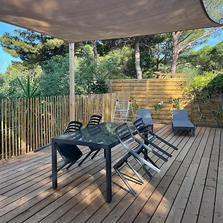 Le Cycas, Mobil-home Neuf Avec Sa Vue Degagee Sur Les Vignes Et La بيت للعطل Hyères